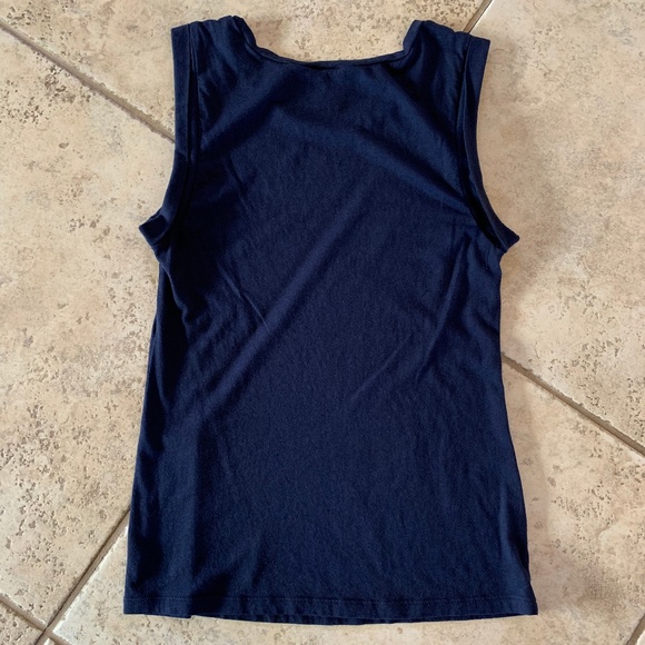 Ann Taylor Navy Sleeveless Top XS - Picture 4 of 4